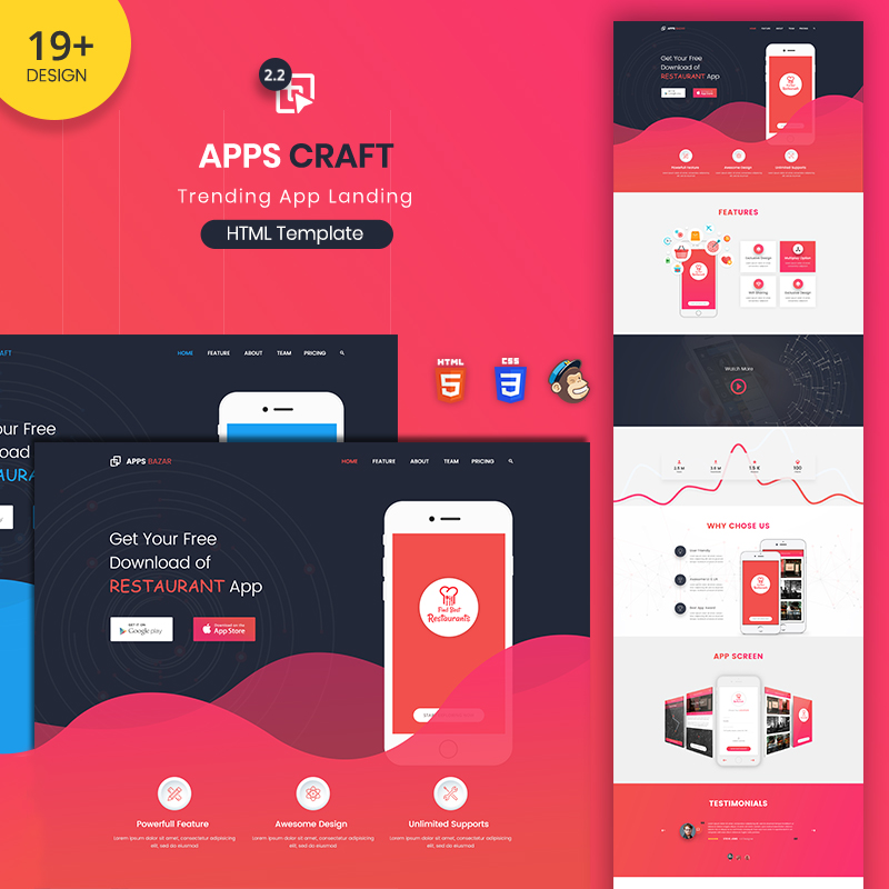 Apps Craft App Landing Page Pixiefy Themes